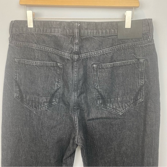 All Saints • black button fly straight leg ankle denim jeans - Picture 5 of 14